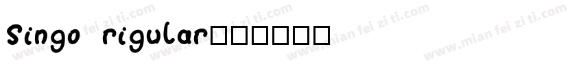 Singo rigular字体转换